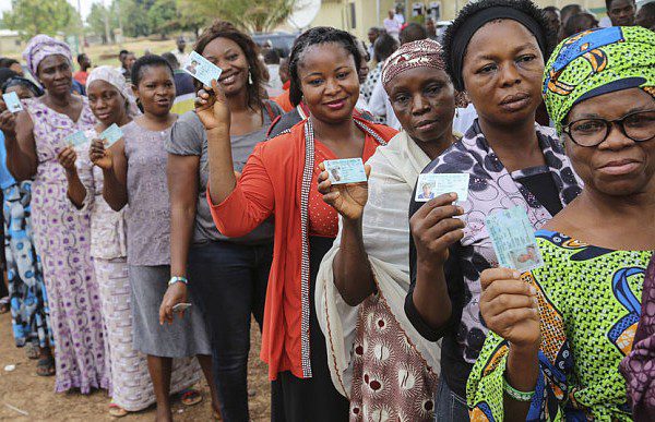 Nigerians Voting
