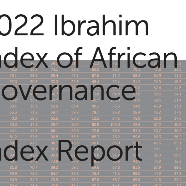2022 Ibrahim Index of African Governance, Mo Ibrahim Foundation, January 2023